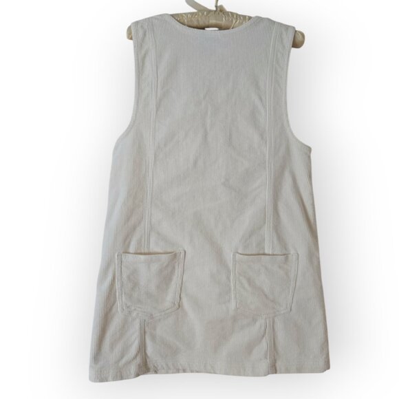 American Eagle Corduroy Sleeveless Button Front Mini Jumper Medium - Picture 7 of 9